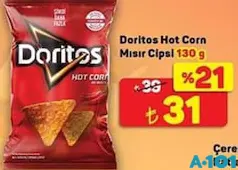 DORİTOS HOT CORN MISIR CİPSİ 130 G